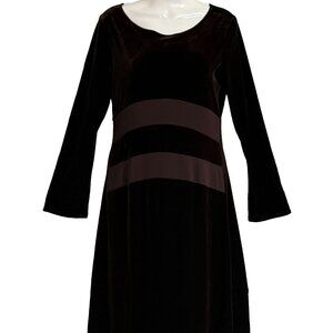 Laundry by Shelli Segal SZ 10 Goblincore Whimsygoth Velvet Rich Brown